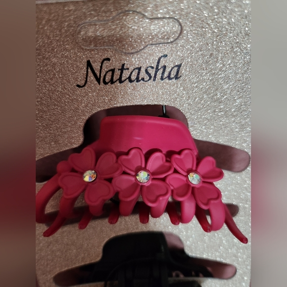 Trio Hair Clips Rubberized - Picture 2 of 4